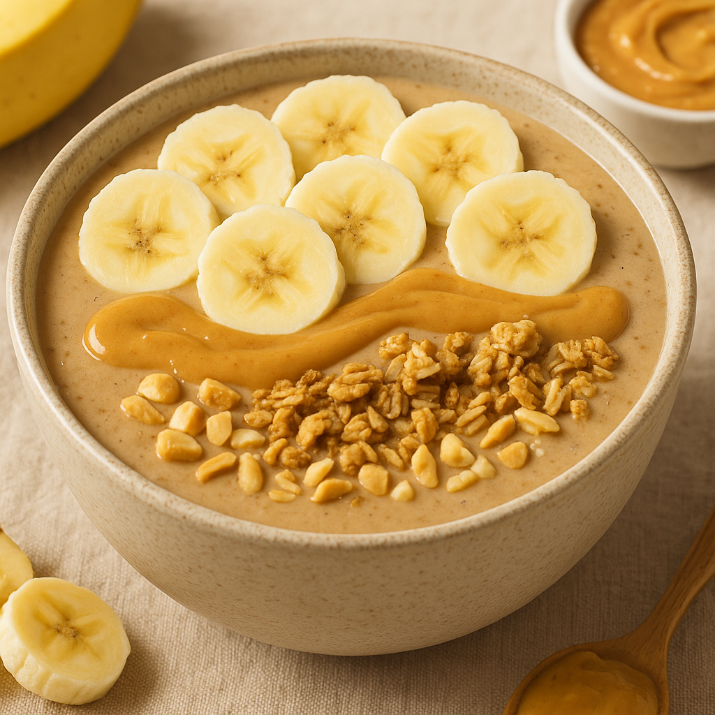Banana & Peanut Butter Smoothie Bowl