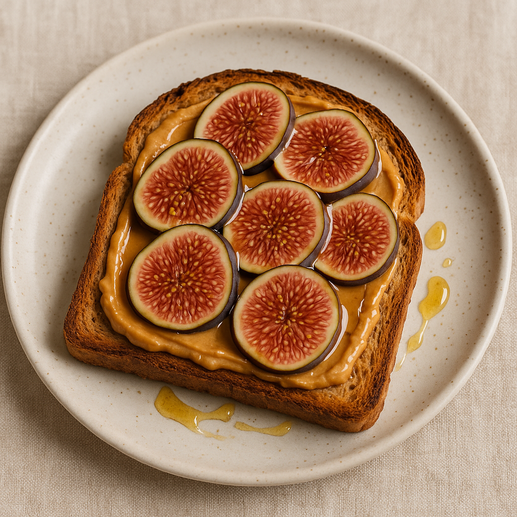 Peanut Butter, Fig & Honey Toast
