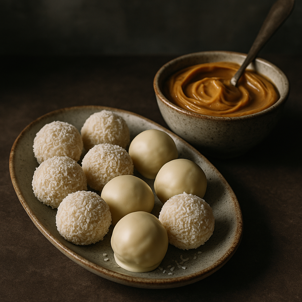 Vegan Peanut Butter & Coconut Truffles